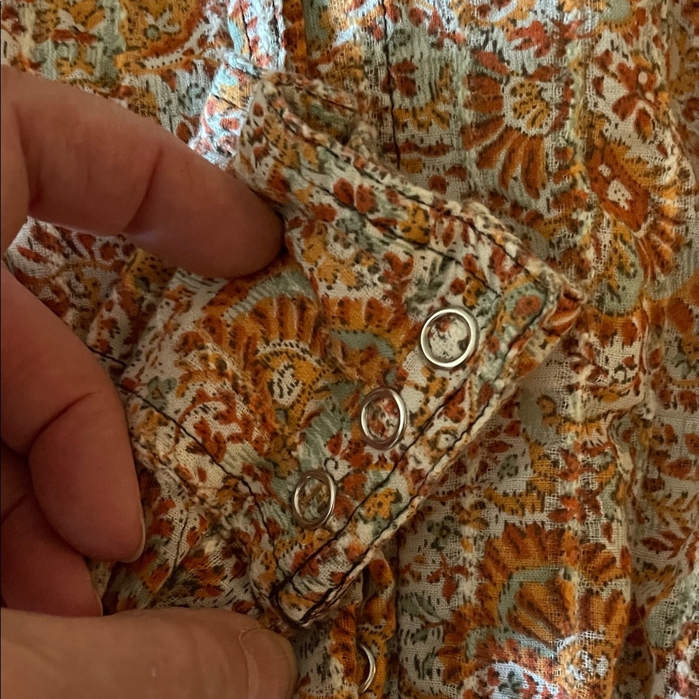 3 Treasure & Bond, Multicolor Button Down Shirts, lots of detailing, READ - Picture 10 of 15